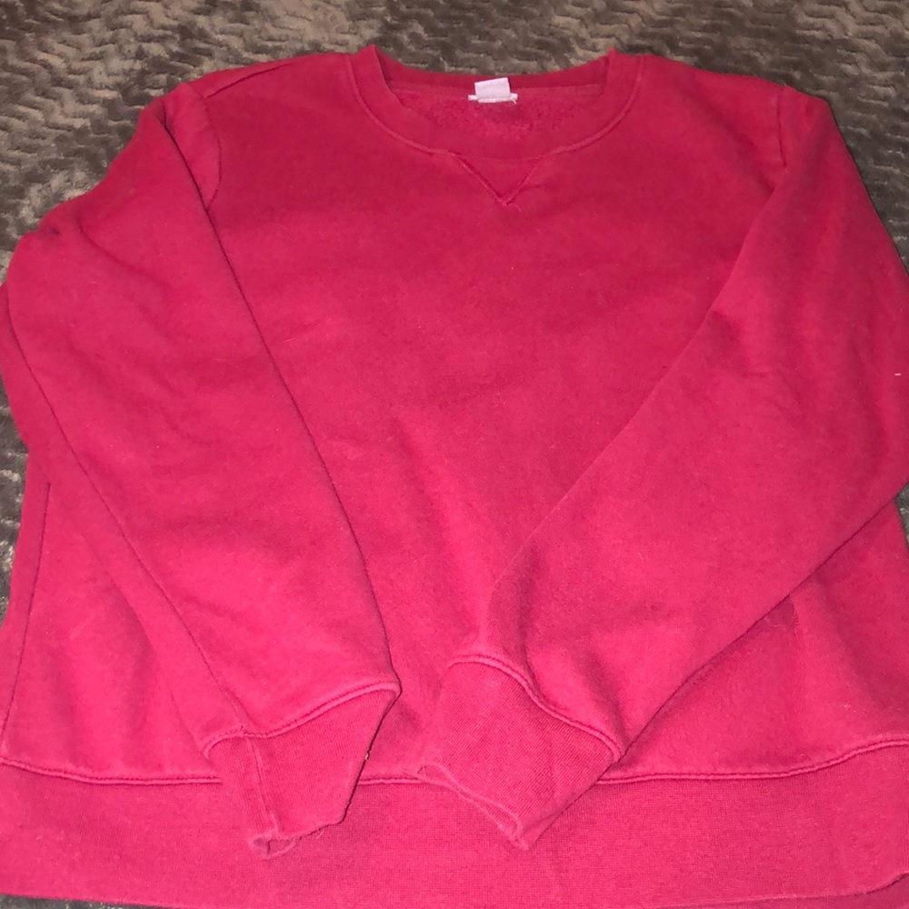 Dark red sweater